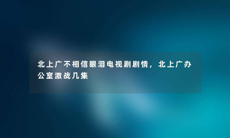 北上广不相信眼泪电视剧剧情,北上广办公室激战几集 北上广不相信眼泪电视剧剧情,北上广办公室激战几集