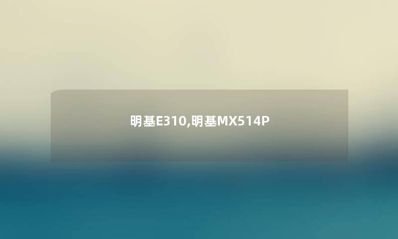 明基E310,明基MX514P